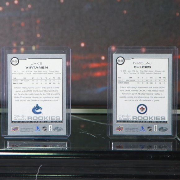 O-Pee-Chee Glossy Rookies Sam Bennett, Jake Virtanen & Ehlers Hockey Cards - Picture 4 of 6